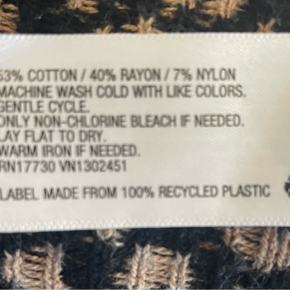 a new day Tan and Black Leopard Print Sweater - Picture 4 of 4